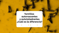 la diferencia entre los tornillos autorroscantes y los tornillos autotaladrantes