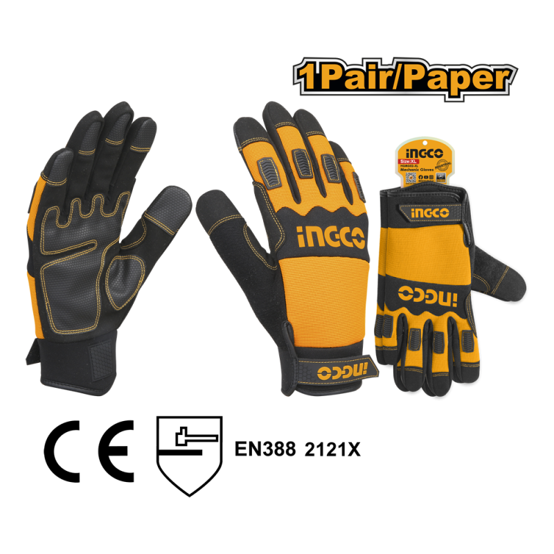 Guantes Microfibra Para Mecanico Talla Xl Ingco Hgmg02-XL