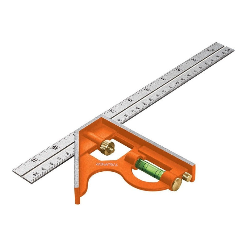 Escuadra 12" Combinada con Punzón para Marcar Truper Ect-12
