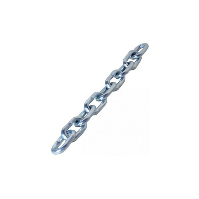 Cadena Galvanizada Eslabon Largo  4 Mm ( Tira De 10 Mts)