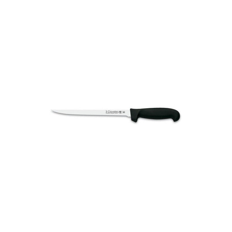 Cuchillo Filetear Pescados Claveles 22 Cms Polipropileno Neg