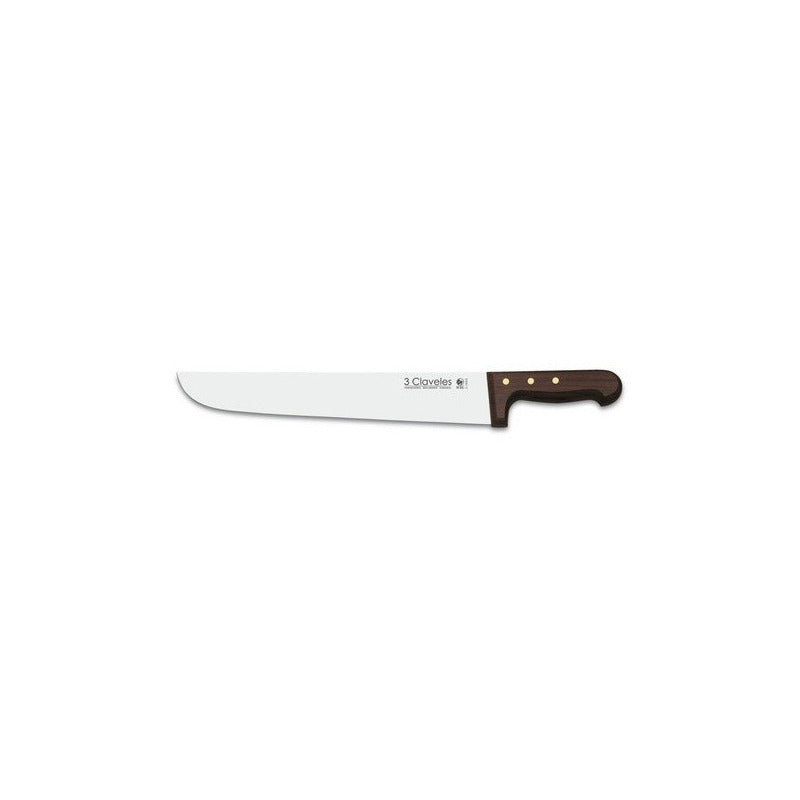 Cuchillo Carnicero 3 Claveles 20 Csm Mando Madera Palosanto