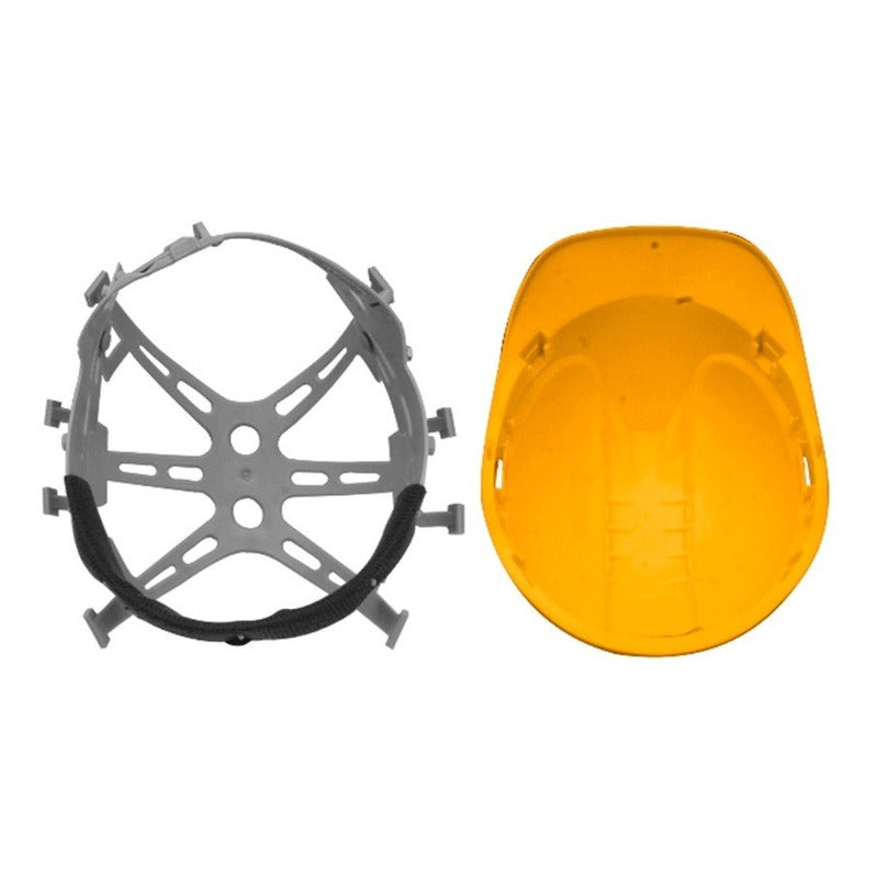 Casco De Seguridad Metalurgicos Amarillo Ingco Hsh206