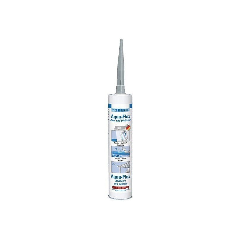 Adhesivo Sellador Superficies Húmedas Gris 310ml Aqua-flex